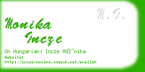 monika incze business card